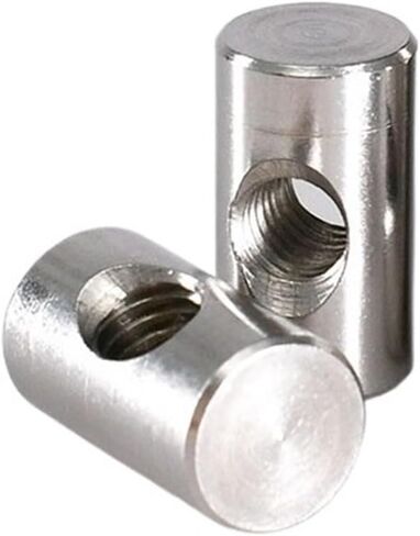 Barrel nut, Embedded Furniture Hammer Insert Nut Cylindrical Metric Thread Woodworking M4M5M6(M5x30 (5Pcs)) in Saudi Arabia