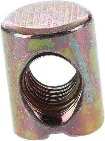 Barrel nut, Barrel Furniture 10pcs M6 Cross Dowel Slotted Nut for Beds Crib Chairs in Kuwait