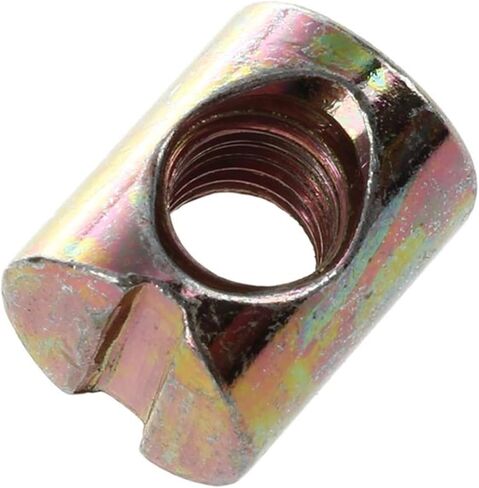 Barrel nut, Barrel Furniture 10pcs M6 Cross Dowel Slotted Nut for Beds Crib Chairs in Kuwait