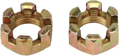 2pcs M10/M12/M14 Hexagon Slotted Nuts for 50cc-250cc ATV Kart Dirt Quad Rear Axle Ball Joint Parts(M10) in Saudi Arabia