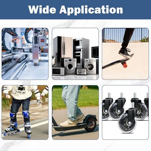 36Pcs Ball Bearings Kit-608ZZ 623ZZ 627ZZ 6000ZZ 6903ZZ 6203ZZ, Bearing Steel, Double Metal Shielded Deep Groove Bearings for 3D Printer, Skateboards in Kuwait