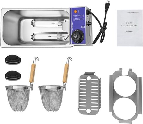 1200W Electric Pasta Cooking Machine, Commercial Pasta Cooker with 2 Noodle Filter, Noodles Pasta Boiler 110V Table Top Noodles Cooker Machine in Kuwait