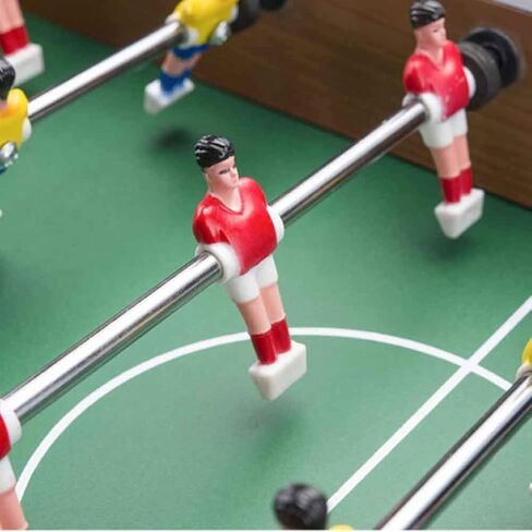 Tabletop Foosball Set, 14 inch Mini Foosball Table with 2 Balls and Manual Sliders Score Keeper, Self Assembly Indoor Outdoor Table Soccer Game for Game Rooms Parties Family Night in Kuwait