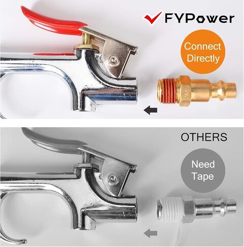 تركيبات خرطوم الهواء وتركيبات الهواء سريعة التوصيل، 1/4 بوصة NPT نحاس أنثى ذكر قابس مقرنة هواء، نوع صناعي، تجهيزات ضاغط الهواء، 15 قطعة in Kuwait