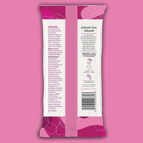 Summer's Eve Amber Nights Daily Refreshing Feminine Wipes, Removes Odor, pH Balanced, 32 count in Saudi Arabia