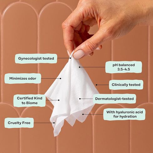 Honey Pot - Feminine Wipes - Daily PH Balancing, Fragrance & Sulfate Free Wipes for Intimate Parts, Body, or Face - Hygiene Products - Cooling 30 ct in Kuwait