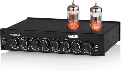 HiFi أنبوب ستيريو متوازن XLR/المضخم 7 EQ المعادل سطح المكتب مضخم ضوت سماعات الأذن in Saudi Arabia