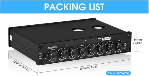 HiFi أنبوب ستيريو متوازن XLR/المضخم 7 EQ المعادل سطح المكتب مضخم ضوت سماعات الأذن in Saudi Arabia