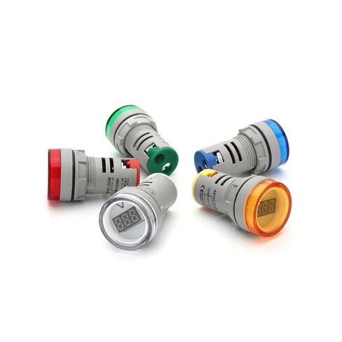 22 مم AD16-22DSV الفولتميتر الرقمي الدائري AC 60-500V مقياس الجهد الصغير LED شاشة رقمية مؤشر الفولتميتر ضوء مصباح طيار (أحمر) in Saudi Arabia