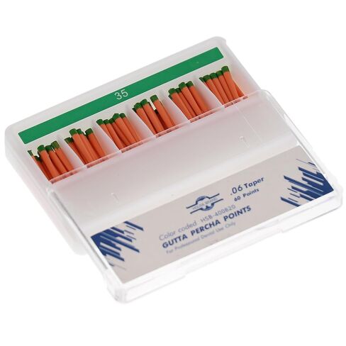 400820 HSB Gutta Percha Points .06 Tapered #35 60/Pk in Saudi Arabia