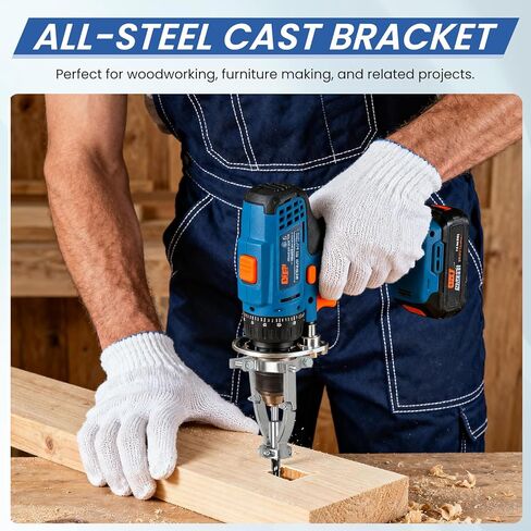 Square Hole Drill Bit Adapter for Drill Press – Dual-Use Mortising Attachment for Drill Press & Hand Drill, Mortising Machine Accessory, Adapter for Woodworking in Saudi Arabia