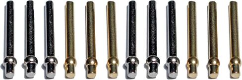 WE Games Standard Metal Cribbage Pegs with Velvet Pouch - Set of 6 (3 Brass, 3 Silver) in Saudi Arabia