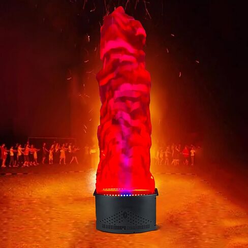 3D Artificial Flame Lamp, 5.9ft Electronic LED Fake Flame Light, Electric Campfire with 36pcs Light Beads, Max Flame Height 1.8m and Flutting Realistic Effect, for Stage, Club, Party, Bonfire in Saudi Arabia
