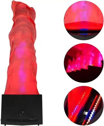 3D Artificial Flame Lamp, 5.9ft Electronic LED Fake Flame Light, Electric Campfire with 36pcs Light Beads, Max Flame Height 1.8m and Flutting Realistic Effect, for Stage, Club, Party, Bonfire in Saudi Arabia