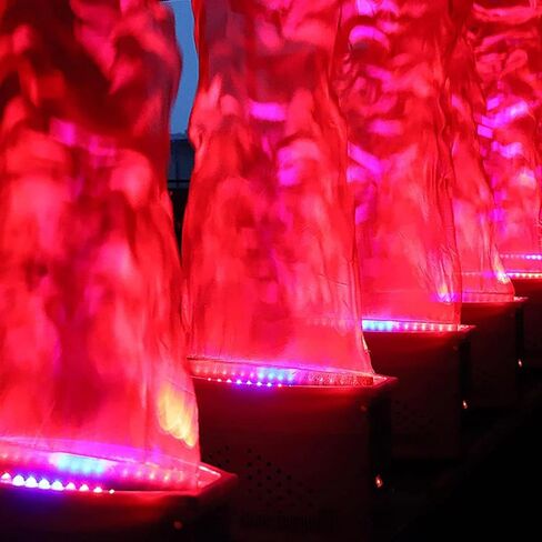 3D Artificial Flame Lamp, 5.9ft Electronic LED Fake Flame Light, Electric Campfire with 36pcs Light Beads, Max Flame Height 1.8m and Flutting Realistic Effect, for Stage, Club, Party, Bonfire in Saudi Arabia