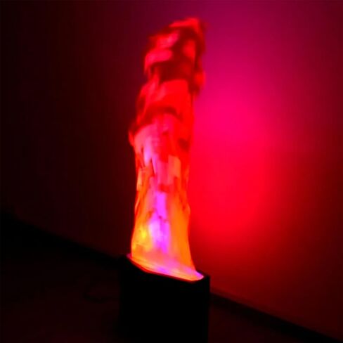 3D Artificial Flame Lamp, 5.9ft Electronic LED Fake Flame Light, Electric Campfire with 36pcs Light Beads, Max Flame Height 1.8m and Flutting Realistic Effect, for Stage, Club, Party, Bonfire in Saudi Arabia
