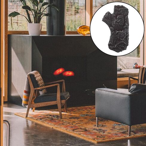LOGOFUN Battery Powered Simulation Charcoal Flame Lamp Mdoel for Indoor Fireplace Home Decoration in Saudi Arabia