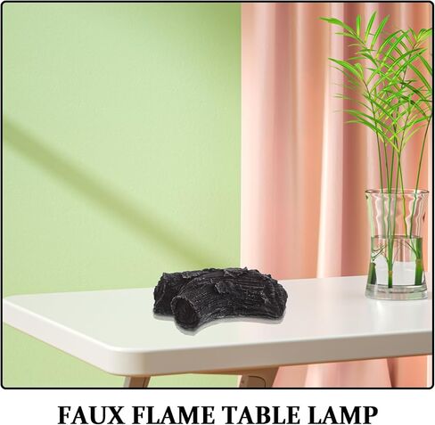 LOGOFUN Battery Powered Simulation Charcoal Flame Lamp Mdoel for Indoor Fireplace Home Decoration in Saudi Arabia