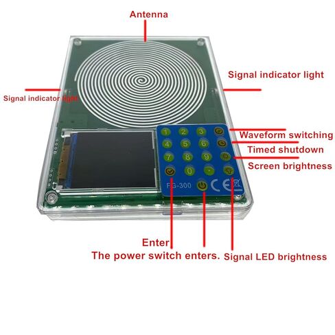 FG-300 5V Function Signal Generator 0.001Hz-200KHz 1.8-Inch TFT Color Screen 7.83Hz Multiple Waveform Schumann Wave in Kuwait