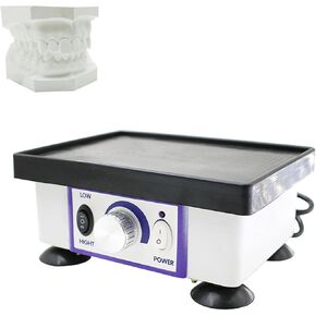 Dental Gypsum Oscillator, 120W Dentist Gypsum Model with 2KG Load Capacity, Stepless Speed Regulation and Anti-Slip Base, Low Noise, Smooth and Stable Operation for Cast Gypsum, Model in Saudi Arabia