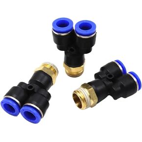 تركيب هوائي على شكل حرف Y 4-12 مم M5 1/8 "1/4" 3/8 "1/2" موصل BSP (6 مم، 1/8") in Kuwait