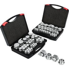 152 Pcs DIN Light &Hevy Duty Cap & Plug Assortment Hydraulic Adapter Fitting Kit Master Set, Galvanized Steel with Precision Threading Dash Sizes in Kuwait