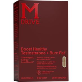 مكمل تعزيز وحرق هرمون التستوستيرون من إم درايف مع الزنك، KSM-66 أشواغاندا، 120 كبسولة in Kuwait
