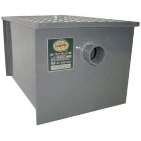 Commercial Grease Trap Interceptor – Heavy Duty Carbon Steel Grease Trap for Restaurant or Food Truck Kitchen Waste - NSF (20 lbs) in Kuwait