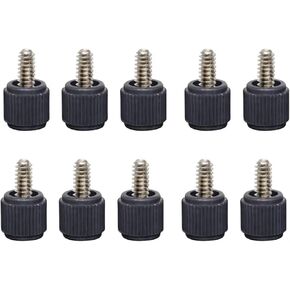 صامولة أسطوانية، 10 قطع من براغي علبة الكمبيوتر بمقبض متقاطع من البلاستيك ورأس مطاطي لضبط اللوحة الجانبية (أبيض، M3x8 مم) in Kuwait