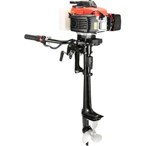 4 السكتة الدماغية محرك خارجي صغير 4 حصان محرك القارب الخارجي للنفخ، قوارب الكاياك، زورق، قارب، قارب جون قارب صغير، مع رمح قصير in Kuwait