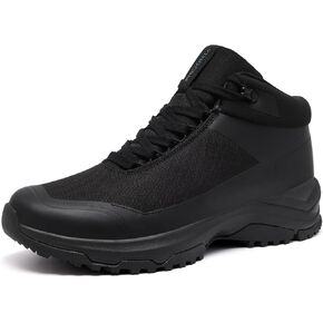 Non Slip Work Boots for Men Black Slip Resistant Waterproof Lightweight Kitchen Chef Shoes Food Service Sneaker Walk Nurse Cushioning Delivery Lacing Footwear in Kuwait