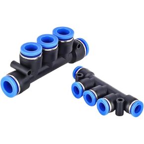 1pcs PK PKG Pneumatic Quick Connector Plastic 5-Way Variable Diameter Water Pipe Quick insert Air Hose Soft PU Pipe 4 6 8 10 12mm(PKG8-4) in Saudi Arabia