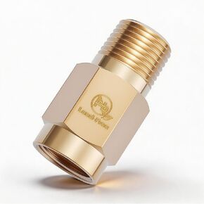 RV Water Heater Backflow Preventer, 1/2" Male x Female NPT, Lead-Free Brass Check Valve with Stainless Steel Spring, 1 Pack in Kuwait