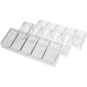 10pcs Professional Acrylic Poker Chips 100 chip Trays (Without) in Saudi Arabia