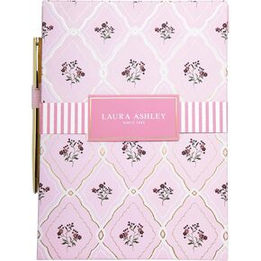 Laura Ashley English Garden Flip Pad with Pen – 6x8.25 Inch Thick Notepad, Sturdy Hardcover, Lined Perforated Pages, Elastic Pen Holder, Elegant Writing Pad in Kuwait