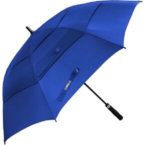 مظلة جولف LANBRELLA مظلة عصا مقاومة للرياح مظلة ثلاثية الطبقات ذات فتحات تهوية مفتوحة تلقائيًا 62 بوصة in Kuwait
