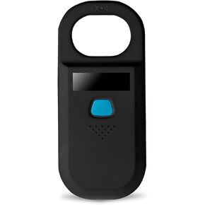 شاشة OLED محمولة RFID ISO11784/11785 134.2Khz/125khz FDX-B ماسح ضوئي لقارئ الرقائق الدقيقة للكلاب/القطط (أبيض) in Kuwait