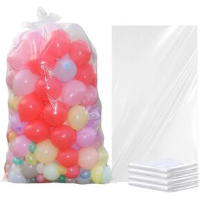 أكياس تخزين البالون 98 × 59 بوصة 2 أكياس نقل بالون كبيرة ، واضحة ، وأكياس تخزين عملاقة لحفلات عيد ميلاد لحفلات الزفاف (2) in Kuwait