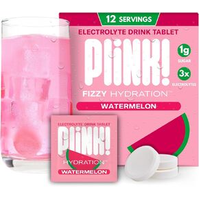 طقطقة! أقراص مشروبات بالكهرباء الغازية للترطيب اليومي - 12 قرصًا بالكهرباء + الصوديوم والبوتاسيوم والمغنيسيوم، منخفضة السعرات الحرارية، منخفضة السكر كيتو، عبوات مسحوق الترطيب بنكهة الماء in Kuwait