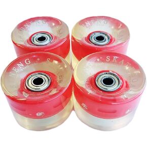 60mm Skateboard Wheels with Bearings Set of 4 Longboard Wheels Replacement 78A for Men Women and Kids Indoor Outdoor Cruiser Street in Saudi Arabia
