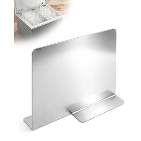 قسم صندوق الثلج التجاري من الفولاذ المقاوم للصدأ مقاس 12 بوصة ارتفاع - 14.5 بوصة طول × 5 بوصة عمق مقسم 304 عالي التحمل، منظم قابل للإزالة لصندوق الثلج والبار وثلاجة المطعم in Kuwait