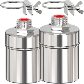 Stainless Steel Automatic Water Level Control Float Valve, 2-Pack, 1/2 inch,304 Grade Side Inflow Design for Water Tanks, Swimming Pools, Livestock Tanks (Inlet water) in Saudi Arabia