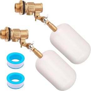 صمام تعويم المياه 1/2 بوصة، صمام كروي نحاسي عائم مع ذراع قابل للتعديل، تعبئة تلقائية وصمام التحكم في مستوى المياه لحوض المياه والنوافير وخزان المياه والبرك وحمام السباحة وأحواض السمك in Kuwait