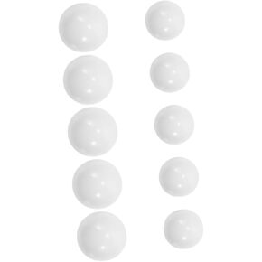 Toyvian 10pcs Acrylic Roulette Beads for Tabletop Games Versatile Gaming Props for Home Use Parties Bars Smooth Rolling White Balls for Roulette Wheels in Kuwait