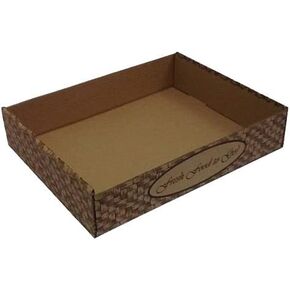 Corrugated B-Flute Carry Box, 15.5" Length x 12" Width x 3" Depth | 50/Bundle in Saudi Arabia