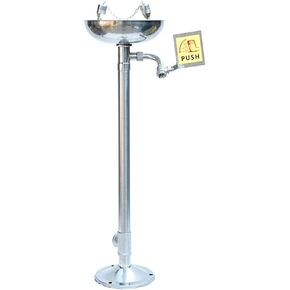 Vertical Eyewasher, Double Nozzle Cleaning Equipment, Easy and Convenient, Emergency Eyewash Station for Factory, Laboratory in Kuwait