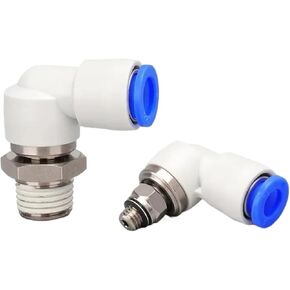 موصلات هوائية 360 درجة دوارة مشتركة خرطوم هواء KSL 4 6 8 10 12 مم خيط 1/8 1/4 3/8 M5 تركيب دوار عالي السرعة 1 قطعة (KSL12-03) in Kuwait