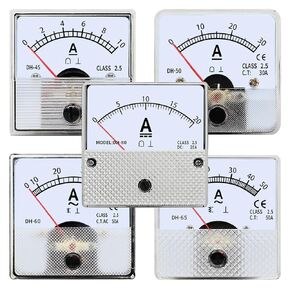 Voltmeter Pointer Meter DC/AC 1V~1000V DH Panel Size 45mm/55mm/60mm/65mm/80mm Direct Connection 1Pcs(DH-50 DC,300V) in Kuwait