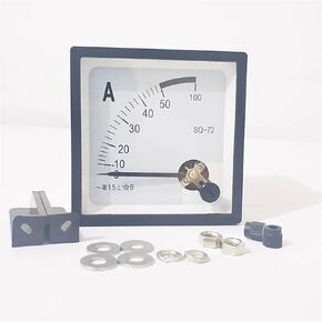 SQ-72 Pointer AC Ammeter 1A 2A 3A 5A 10A 15A 20A 30A 50A Analog AMP Meter 72x72 Size CZ-72 1Pcs(1A) in Kuwait