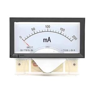 69C17 Pointer Milliammeter 1MA 2MA 3MA 10mA 20MA 50MA 100MA 200mA 500MA with Shunt Current Meter 85 * 46MM 1Pcs(50MA) in Saudi Arabia
